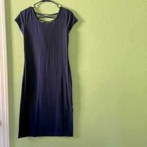 Blue T-shirt dress
